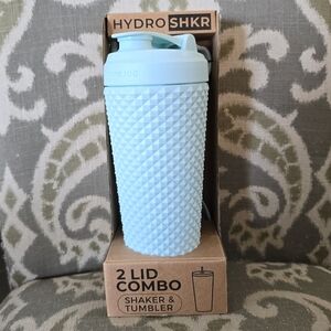 Hydrojug SHKR 2 lid combo tumbler mint/light blue